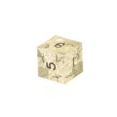 GameScience Precision Gold Glitter, d6, inked