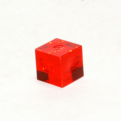 Gamescience Precision Ruby d6 Nuclear Dice, no ink