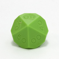 GameScience Precision Lime Green Tens d10, no ink