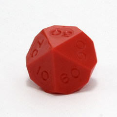 GameScience Precision Crimson Red Tens d10, no ink