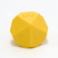 GameScience Precision Saffron Yellow Tens d10, no ink