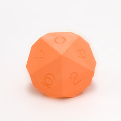 GameScience Precision Tangerine d10, no ink