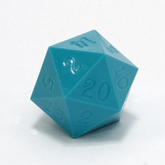 GameScience Precision Turquoise Blue d20, no ink