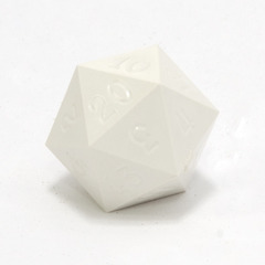 GameScience Precision Seashell White d20, no ink