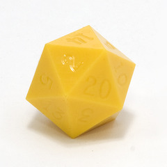 GameScience Precision Saffron Yellow d20, no ink