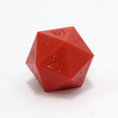 GameScience Precision Crimson Red d20, no ink