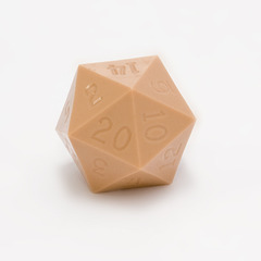 GameScience Precision Sepia Brown d20, no ink