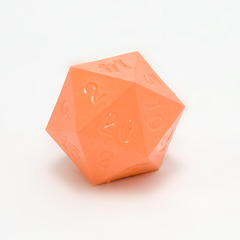 GameScience Precision Tangerine d20, no ink