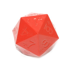 GameScience Precision Crimson Red d20+, no ink