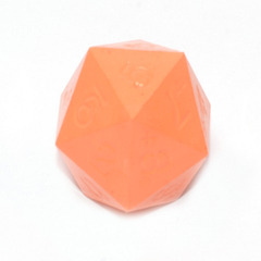 GameScience Precision Tangerine d20+, no ink