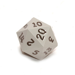 GameScience Slate Gray Precision d20 Black Ink