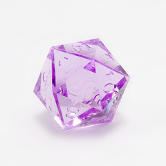 GameScience Precision Amethyst d20, no ink