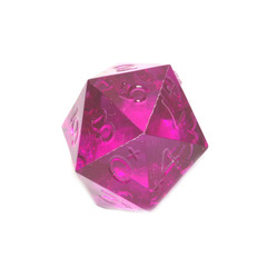 GameScience Precision Amethyst d20+, no ink