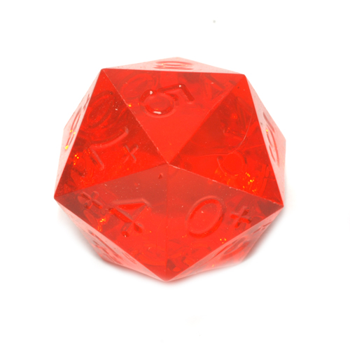 GameScience Precision Ruby d20+, no ink