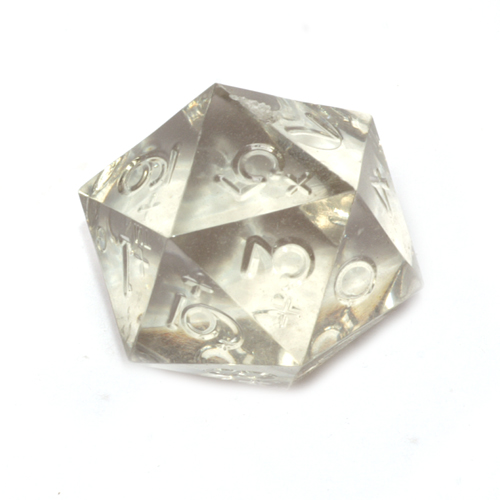 GameScience Precision Smoke Quartz d20+, no ink