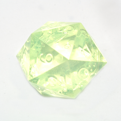 GameScience Precision Peridot d20+, no ink