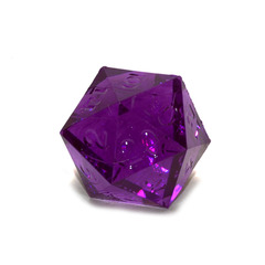 Gamescience Tanzanite Precision d20, no ink