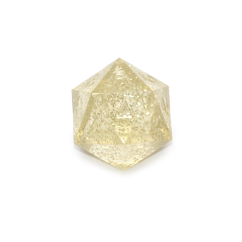 GameScience Precision Gold Glitter d20 uninked #0-9 Twice