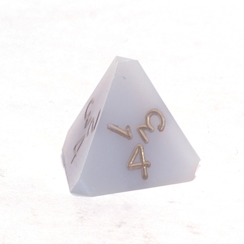 Gamescience Blue Opal Precision d4 Gold Ink