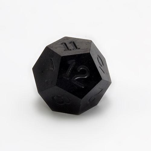 Gamescience Coal Black Precision D12 no ink