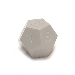 GameScience Slate Gray Precision d12 no ink