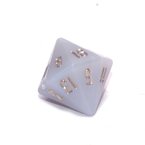 Gamescience Blue Opal Precision d16 Gold ink