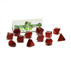 GameScience  Pyrope Garnet , Recycled 12 -Dice Set