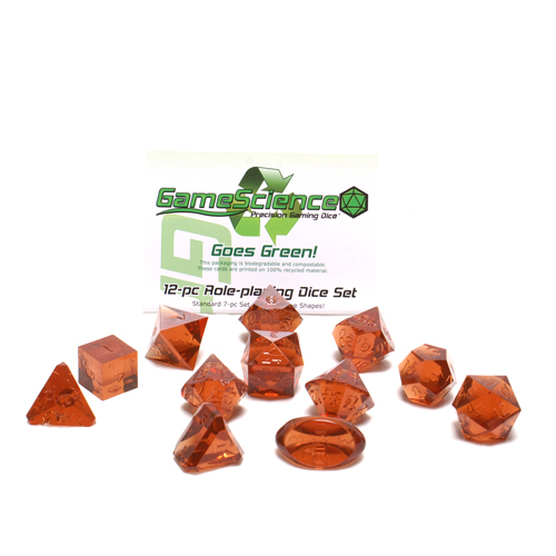 Gamescience Imperial Zircon, Recycled 12 -Dice Set