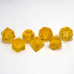 Topaz Precision 7 Piece Dice Set no ink