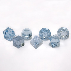 Blue Moonstone Precision 7 Piece Dice Set no ink