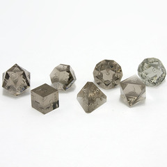 Smoke Quartz Precision 7 Piece Dice Set no ink