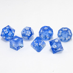 Sapphire Precision 7 Dice Set inked