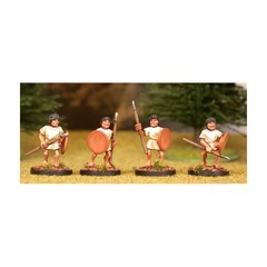 Warriors 1. Advancing, with javelin and round shield (150406-0066)