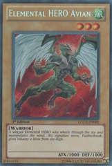 Elemental HERO Avian - LCGX-EN002 - Secret Rare - Unlimited Edition