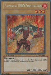 Elemental HERO Burstinatrix - LCGX-EN004 - Secret Rare - Unlimited Edition