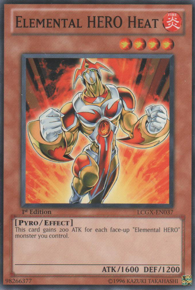 Elemental HERO Heat - LCGX-EN037 - Common - Unlimited Edition