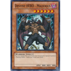 Destiny HERO - Malicious - LCGX-EN132 - Common - Unlimited Edition