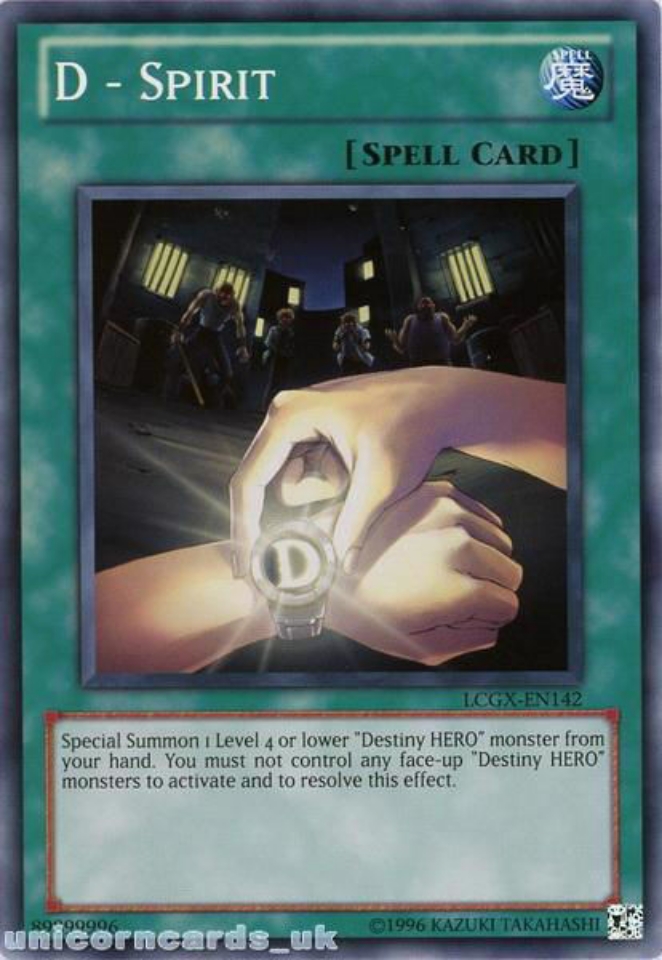 D - Spirit - LCGX-EN142 - Common - Unlimited Edition