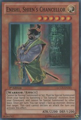 Enishi, Shien's Chancellor - LCGX-EN241 - Super Rare - Unlimited Edition