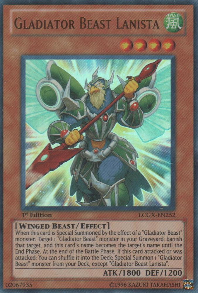 Gladiator Beast Lanista - LCGX-EN252 - Ultra Rare - Unlimited Edition Gladiator Beast Lanista - LCGX-EN252 - Ultra Rare - Unlimited Edition