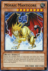 Mosaic Manticore - BP02-EN073 - Rare - 1st Edition