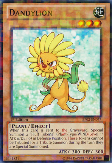 Dandylion - BP02-EN077 - Mosaic Rare - 1st Edition