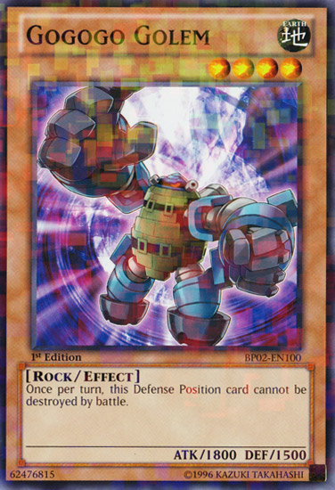 Gogogo Golem - BP02-EN100 - Mosaic Rare - 1st Edition
