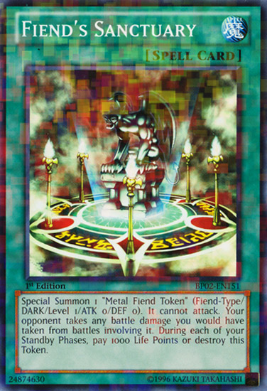 Fiends Sanctuary - BP02-EN151 - Mosaic Rare - 1st Edition
