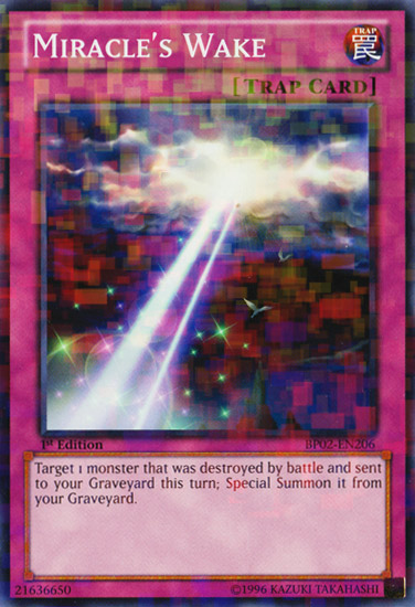 Miracles Wake - BP02-EN206 - Mosaic Rare - 1st Edition