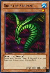 Sinister Serpent - BP02-EN015 - Common - 1st Edition