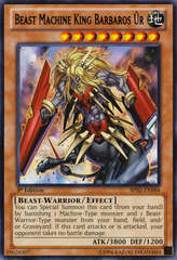 Beast Machine King Barbaros Ür - BP02-EN084 - Rare - 1st Edition