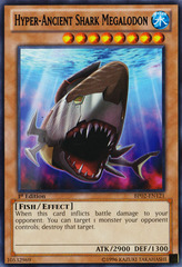 Hyper-Ancient Shark Megalodon - BP02-EN121 - Rare - 1st Edition