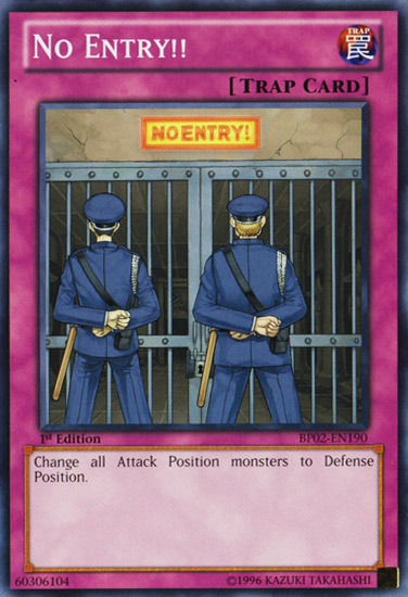 No Entry!! - BP02-EN190 - Common - 1st Edition