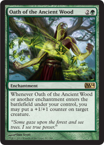 Oath of the Ancient Wood 1x FOIL MTG M14 Core Set Rare MINT green Oath of the Ancient Wood 1x FOIL MTG M14 Core Set Rare MINT green